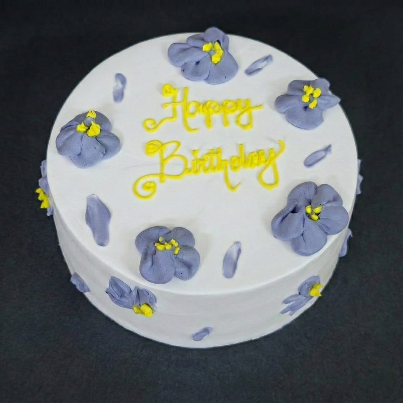 Floral Butterscotch Cake