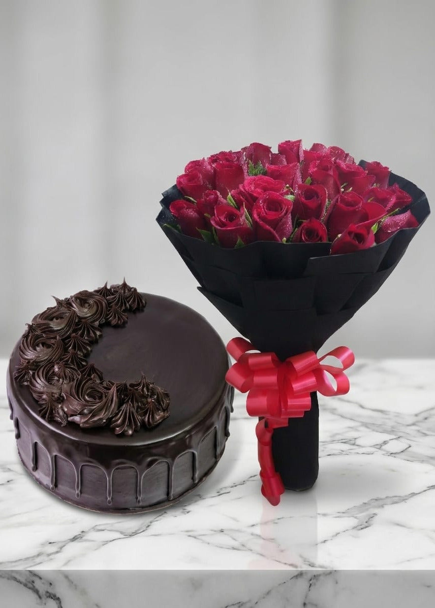 Red Roses & Chocolate Combo