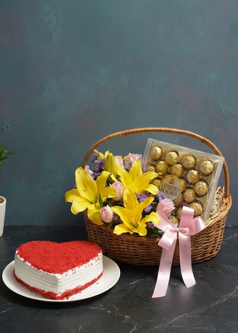 Chocolate Bloom with Red Velvet Combo