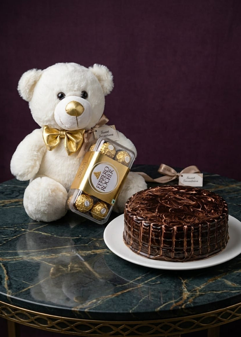 The Sweet Cuddles & Chocolate Delight Combo