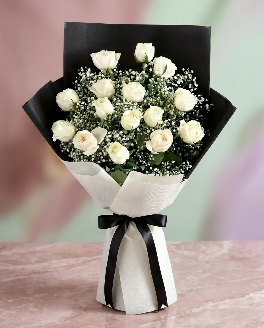 Pure white affection