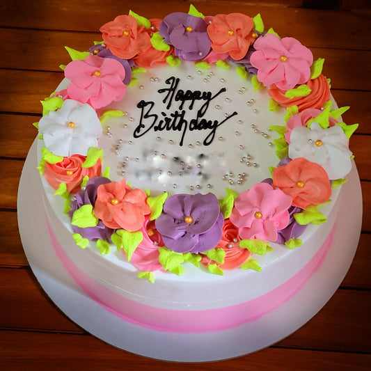Floral Theme Cake 1 Kg