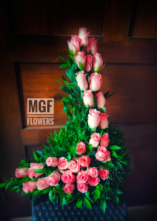 Love Pink Roses Arrangement
