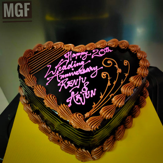 Heart shape Chocolate cake