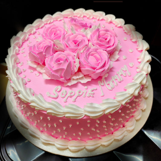 Pink Strawberry cake