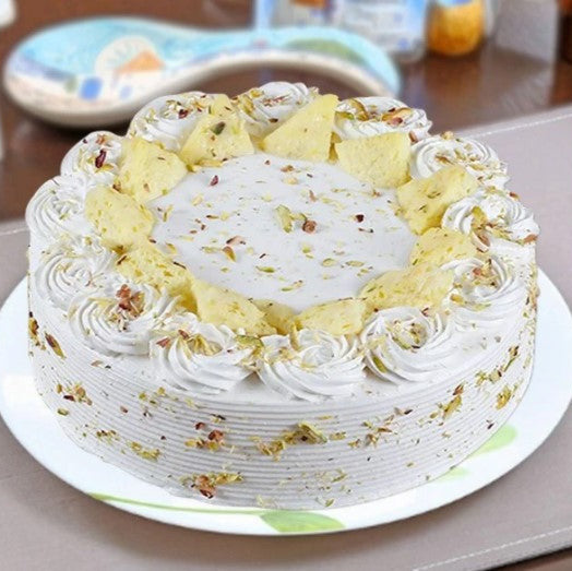 Pista Rasmalai cake