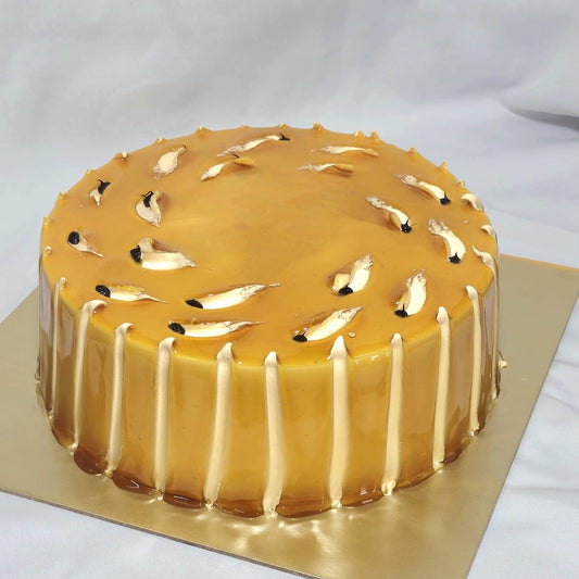 Hazelnut butterscotch cake