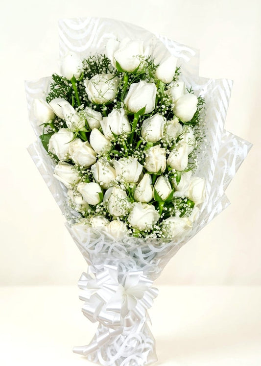 White flowers Condolences Bouquet
