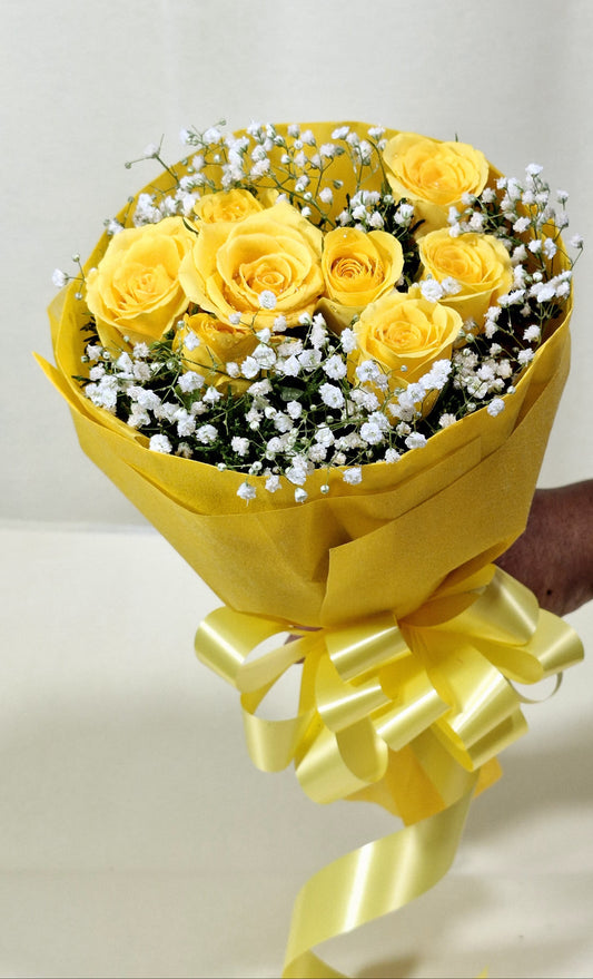 Yellow roses bouquet