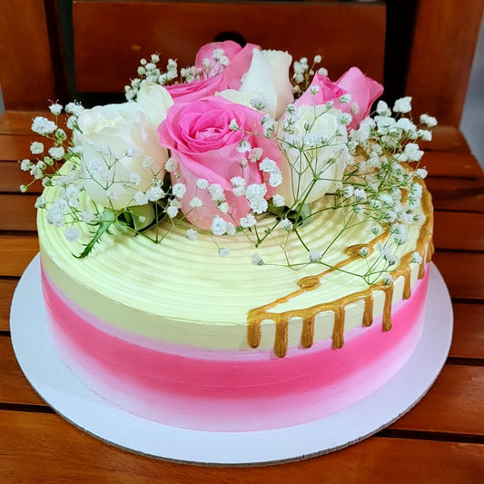 Pastel rose cake