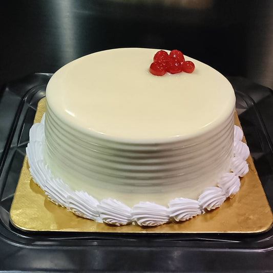 Vanilla White Choco Cake Half Kg