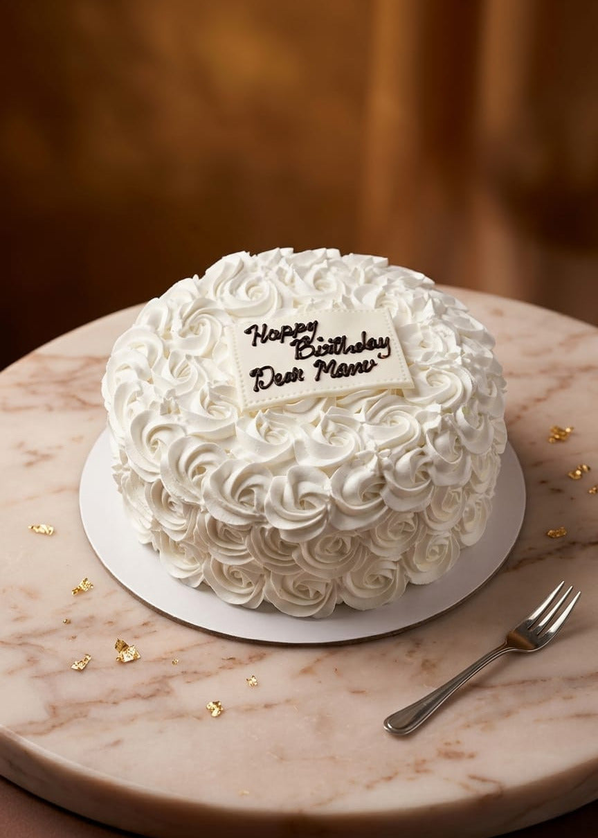 White Vanilla Cake