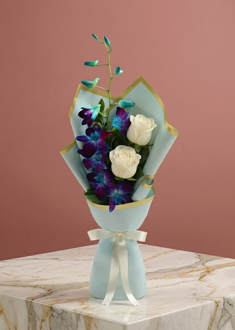 blue white blossom