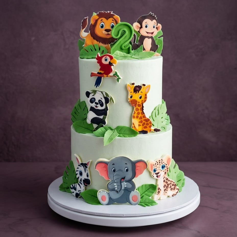 Jungle Theme kids cake