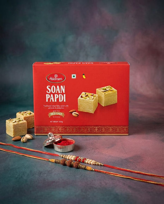 Soan Papdi with Rakhi Set