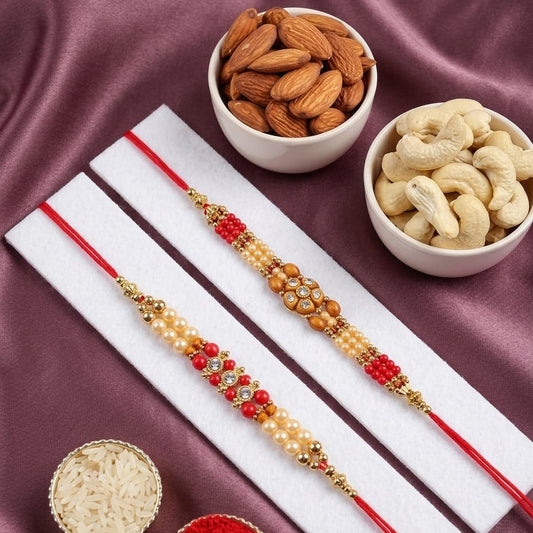 Rakhi with dry fruits combo