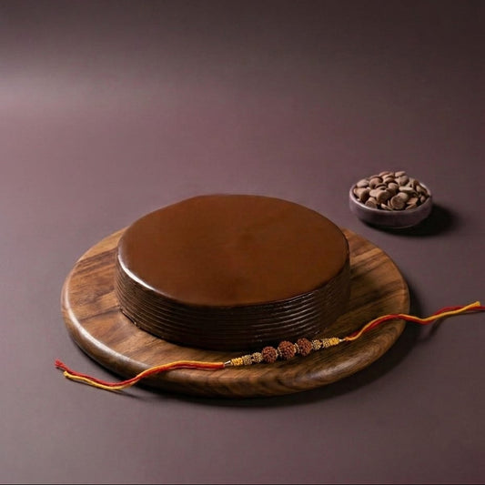 Rakhi with Chocolate Truffle Cake