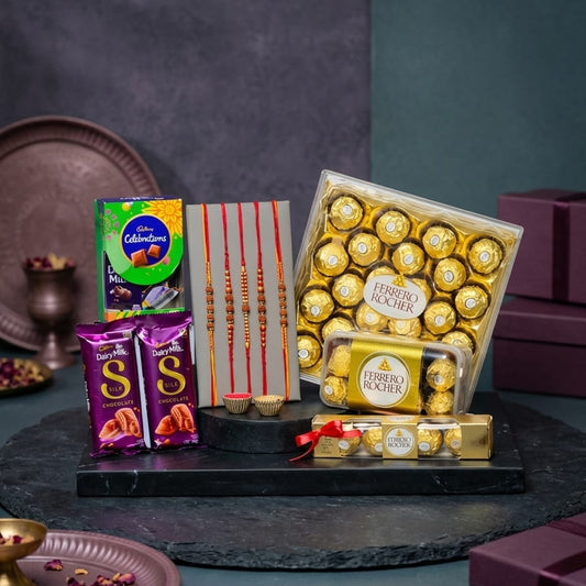 Rakhi with Chocolate Hamper