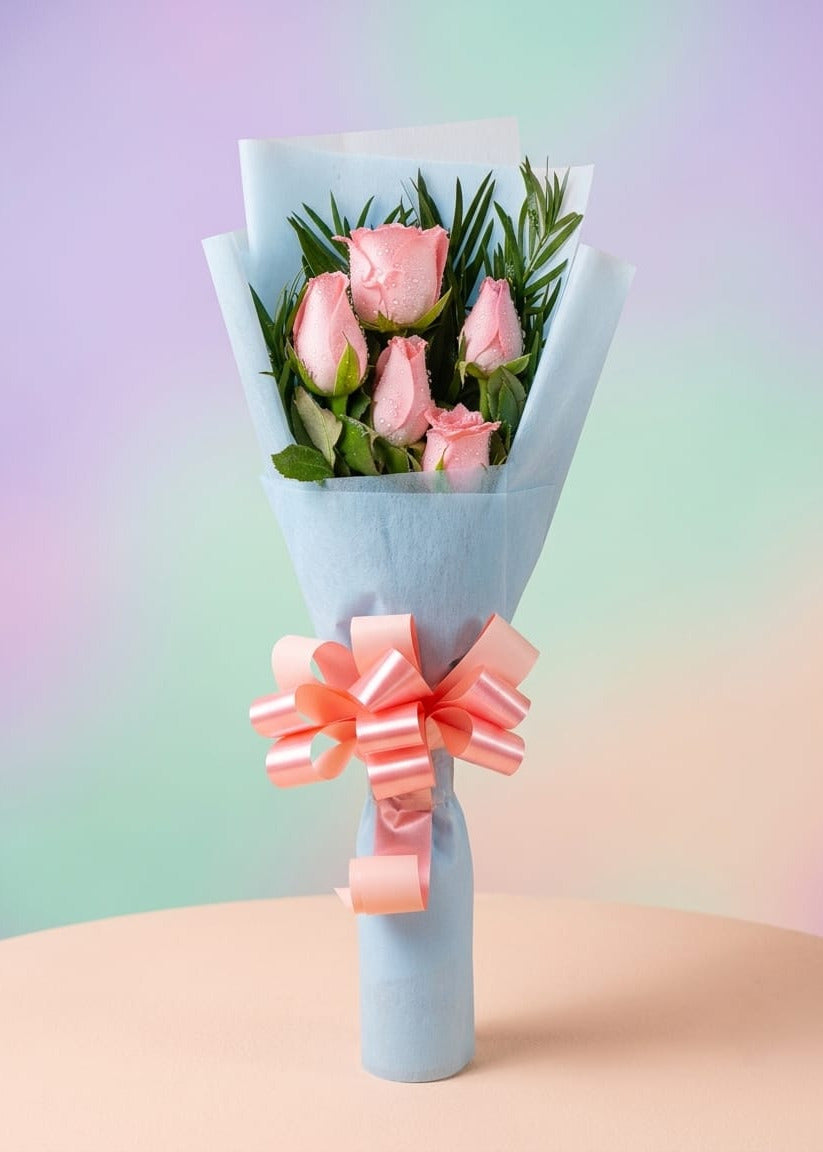 Pink Roses Pastel Bloom