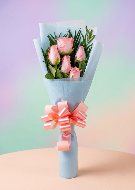 Pink Roses Pastel Bloom
