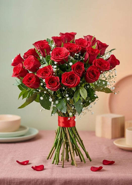 Bushy Red Roses