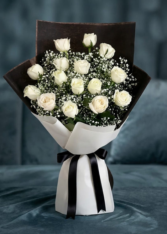White Roses Bouquet