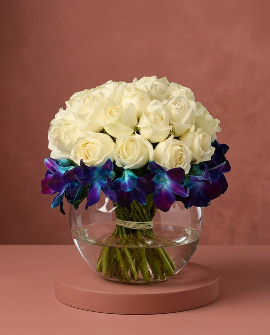 Roses Orchids Bowl
