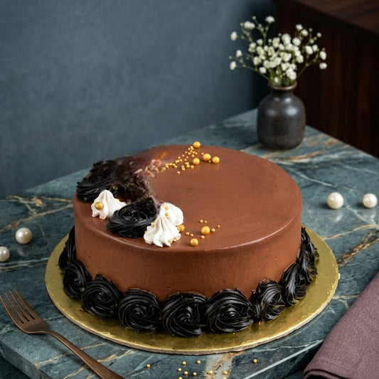 Designer Round Chocolate Cake
