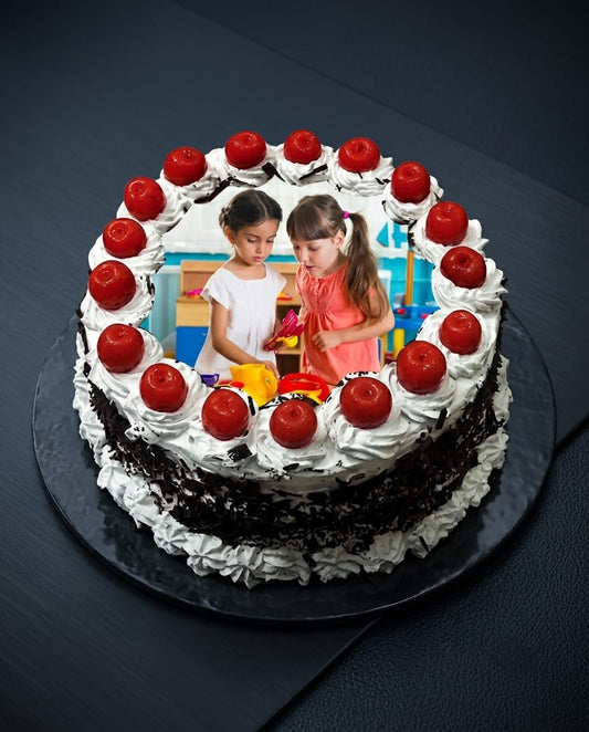 Black Forest Photo Cake - 1 Kg