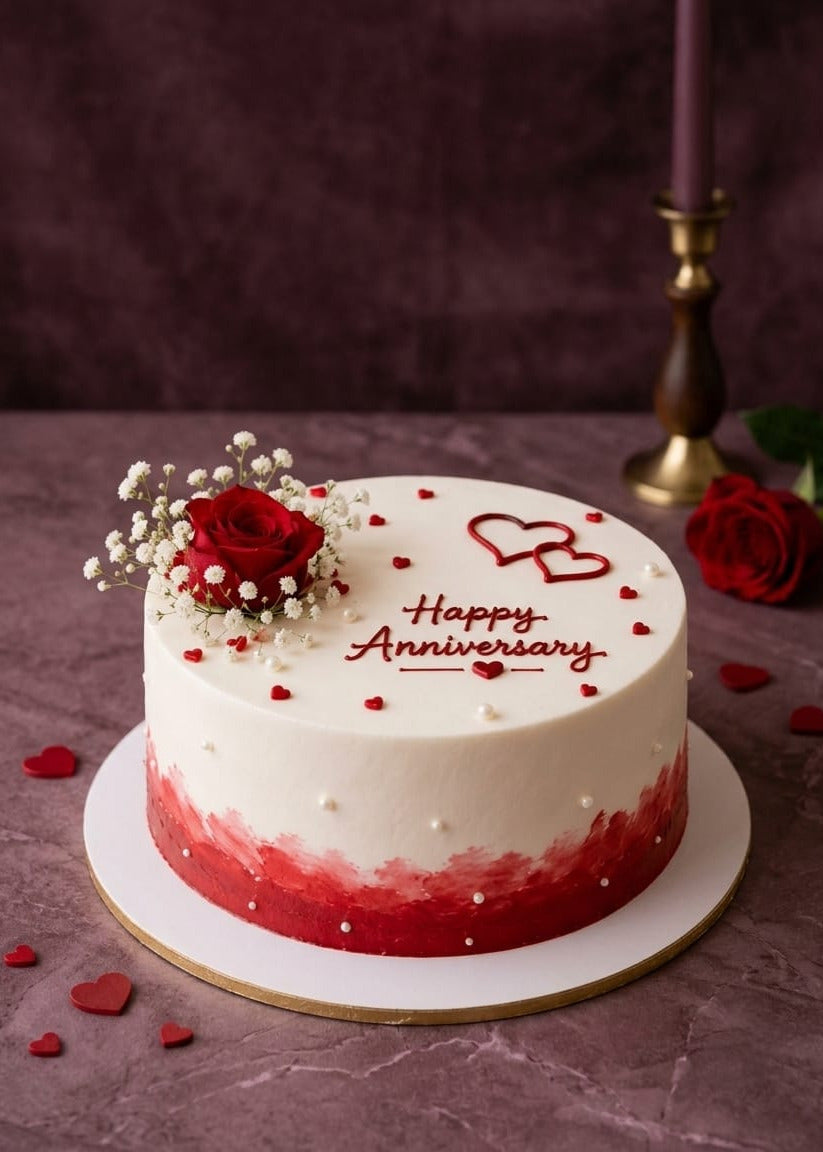 Everlasting Love Anniversary Cake