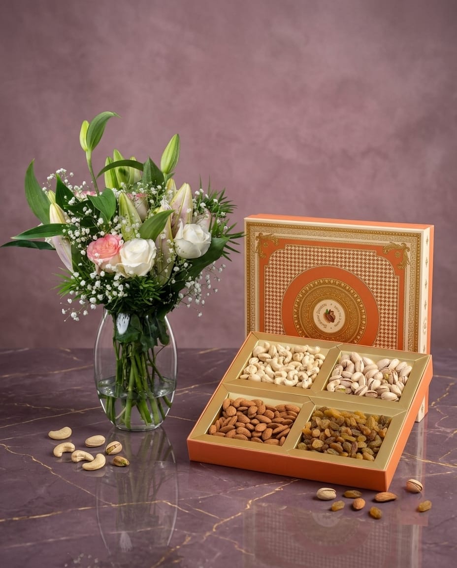 Elegant lily Dry fruits Gift