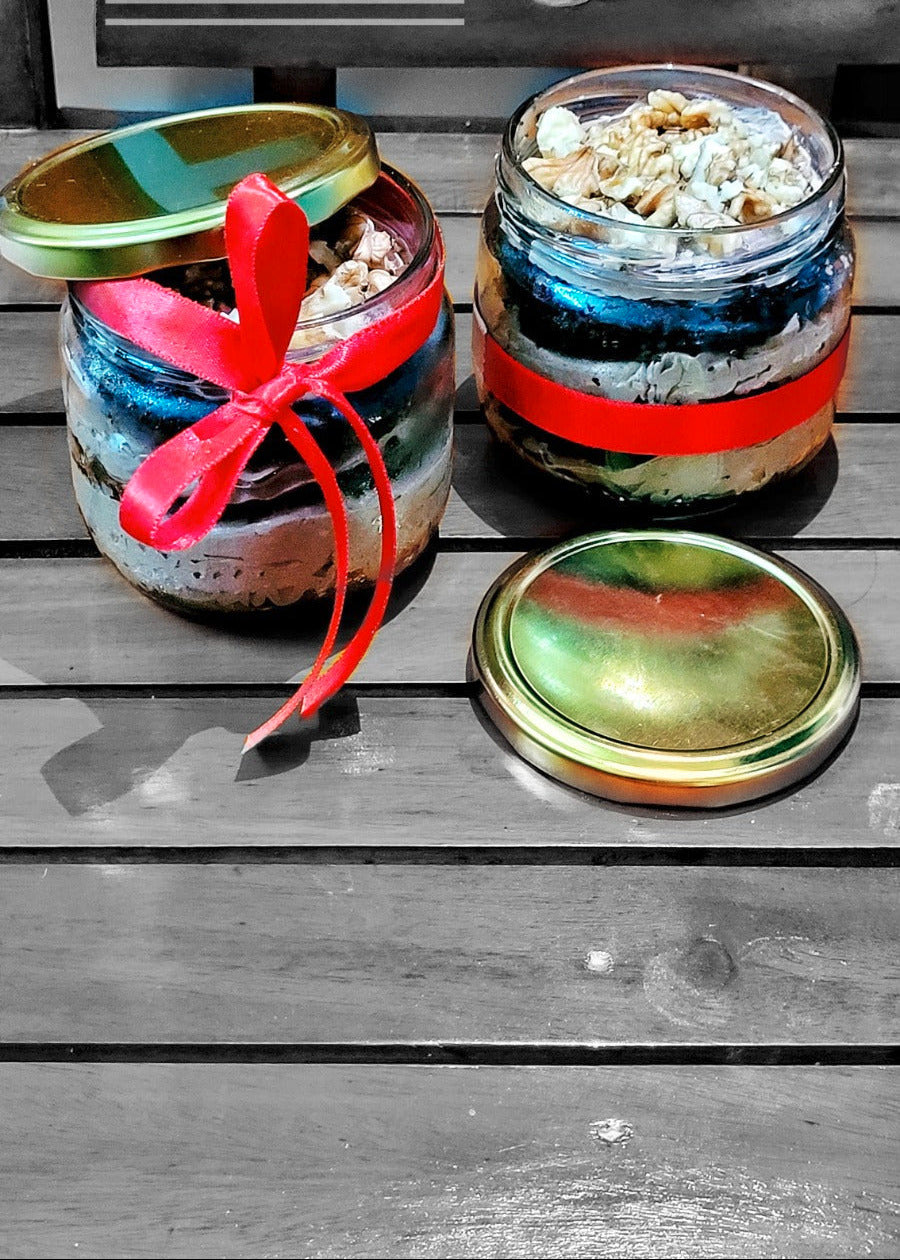 Walnut Chocolate Jar cake