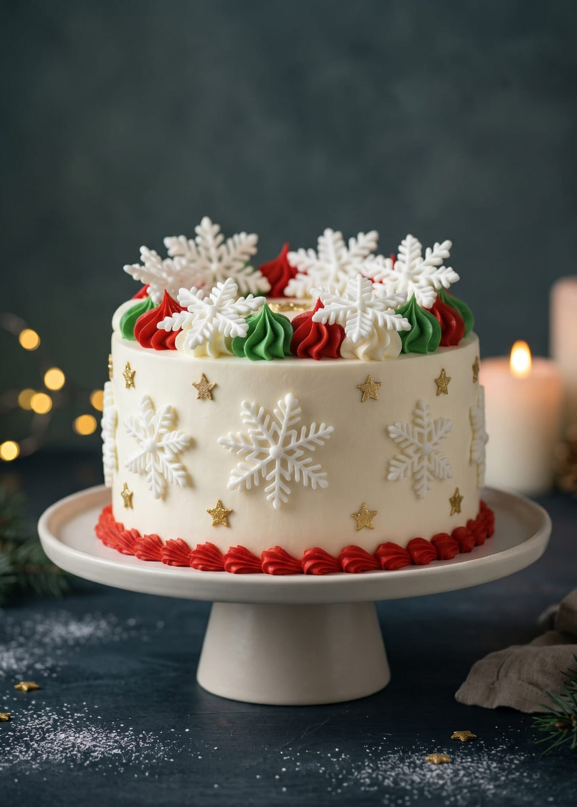 Golden Snowflake Truffle