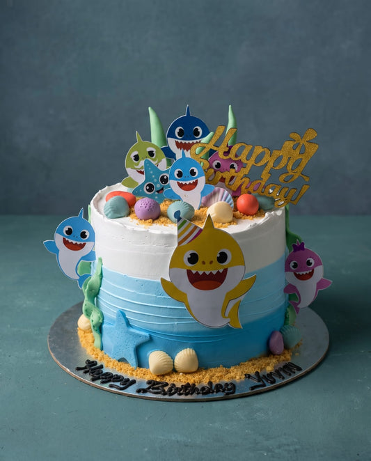 Baby Shark Theme Cake
