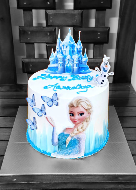 Frozen theme cake