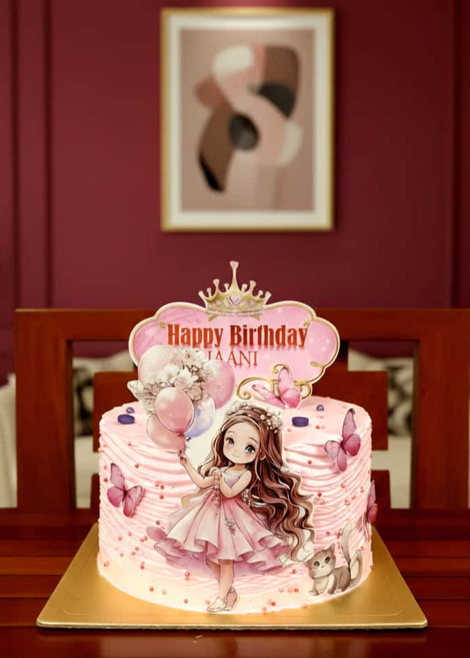 Cute Girl theme cake