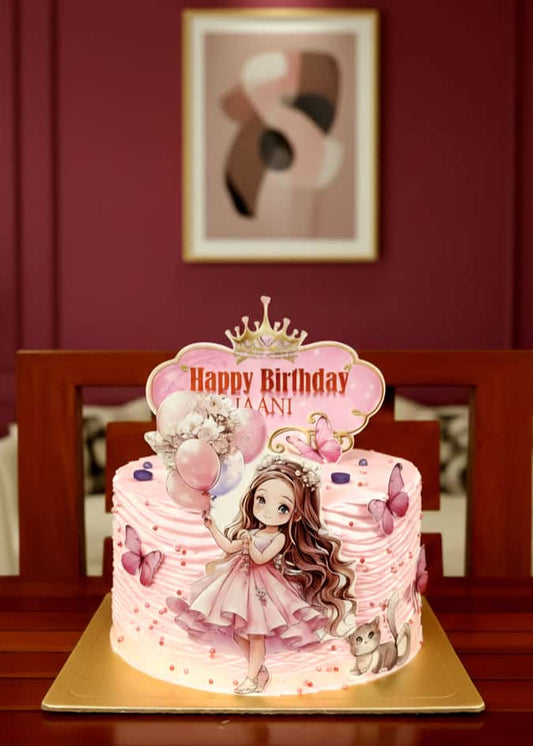 Cute Girl theme cake
