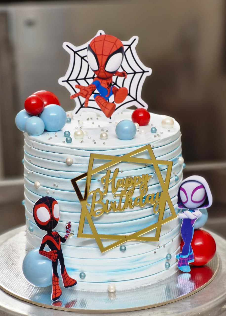 Spiderman Theme Cake