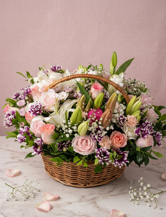 Exotic Premimum Flowers Basket